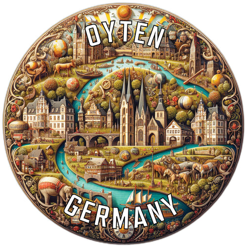 Oyten Germany Souvenir Vinyl Decal Sticker 4-Inch