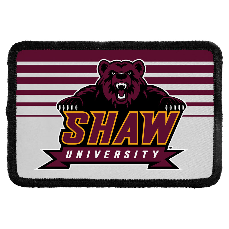 Shaw University Bears Officially Licensed Cloth Patch Rectangle