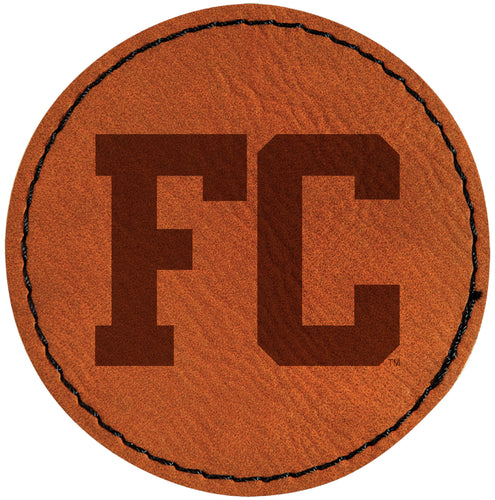 Ferrum College Officially Licensed Circular Leatherette Patch - Iron-On with Adhesive Back 2-Pack
