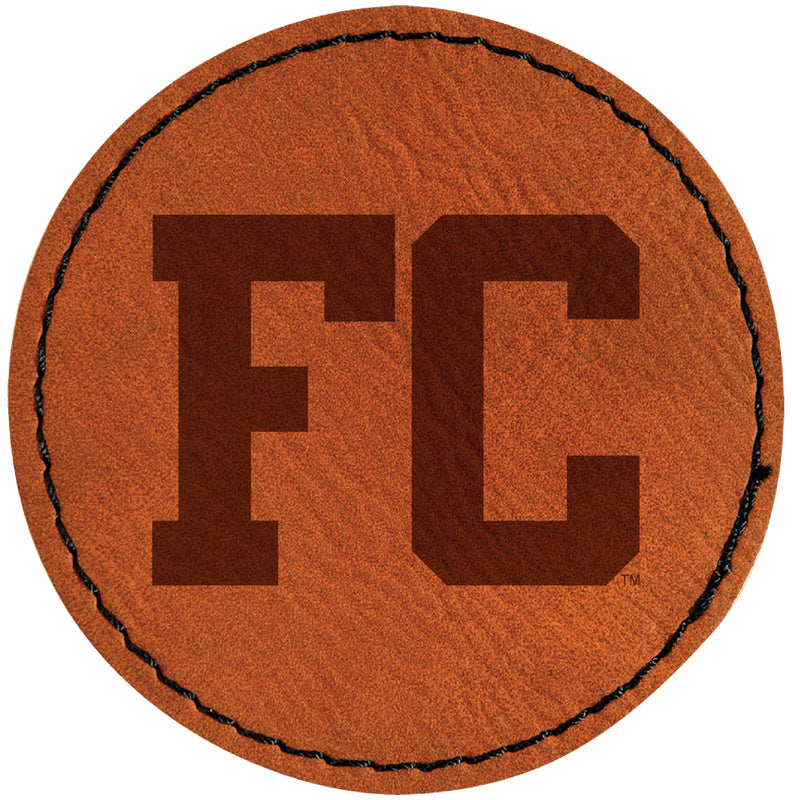 Ferrum College Officially Licensed Circular Leatherette Patch - Iron-On with Adhesive Back 2-Pack