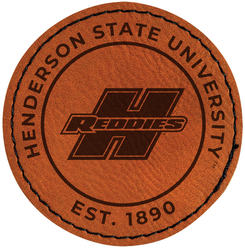 Henderson State Reddies Officially Licensed Circular Leatherette Patch