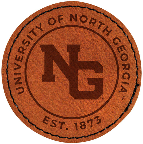 North Georgia Nighthawks Officially Licensed Circular Leatherette Patch - Iron-On with Adhesive Back Single