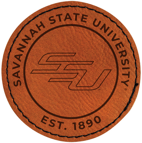 Savannah State University Officially Licensed Circular Leatherette Patch