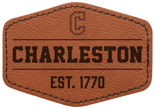 College of Charleston Officially Licensed Hexagonal Leatherette Patch