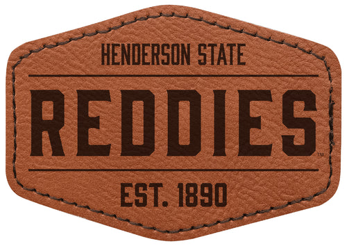 Henderson State Reddies Officially Licensed Hexagonal Leatherette Patch