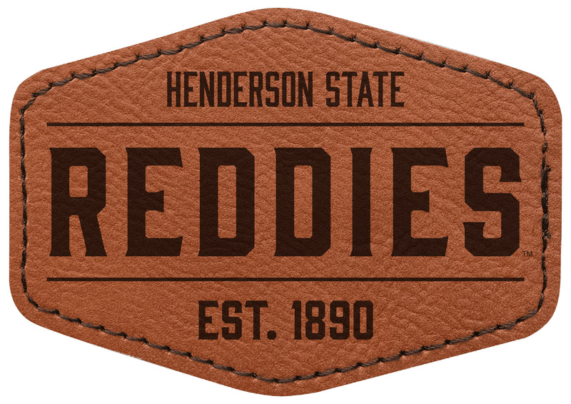 Henderson State Reddies Officially Licensed Hexagonal Leatherette Patch