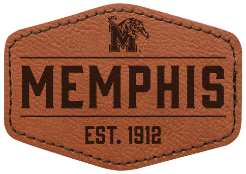 Memphis Tigers Officially Licensed Hexagonal Leatherette Patch