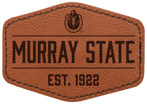 Murray State University Officially Licensed Hexagonal Leatherette Patch - Iron-On with Adhesive Back Single