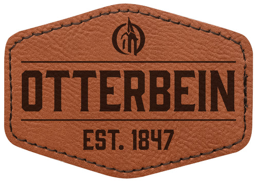 Otterbein University Officially Licensed Hexagonal Leatherette Patch
