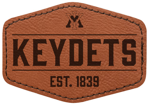VMI Keydets Officially Licensed Hexagonal Leatherette Patch - Iron-On with Adhesive Back Single