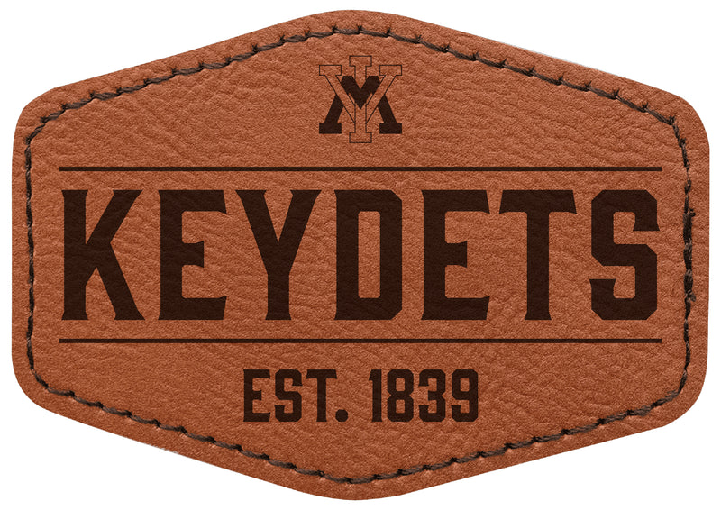 VMI Keydets Officially Licensed Hexagonal Leatherette Patch - Iron-On with Adhesive Back Single