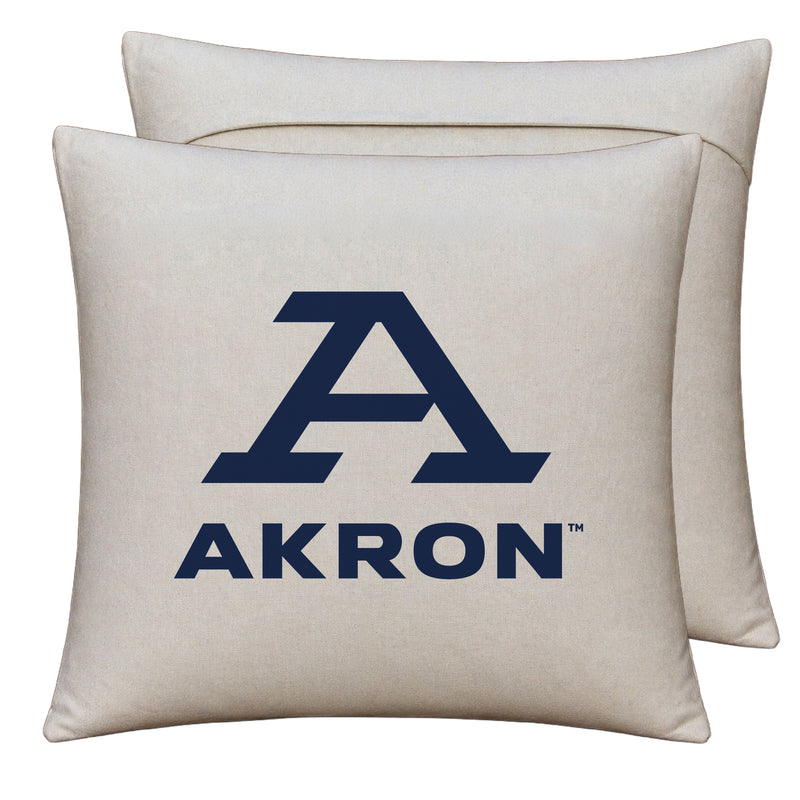 Akron Zips Officially Licensed 18" x 18" Throw Pillow Cover – Logo Design
