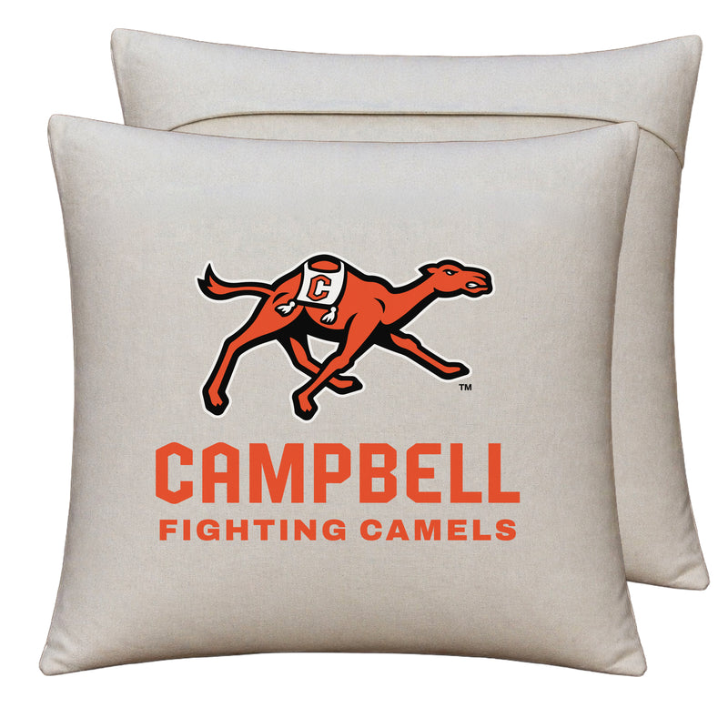 Campbell University Fighting Camels Officially Licensed 18" x 18" Throw Pillow Cover – Logo Design