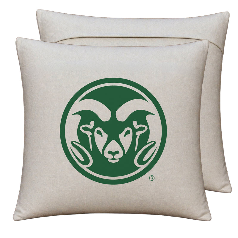 Colorado State Rams Officially Licensed 18" x 18" Throw Pillow Cover – Logo Design