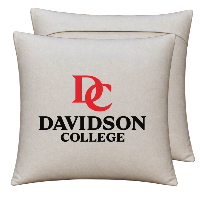 Davidson College Officially Licensed 18" x 18" Throw Pillow Cover – Logo Design