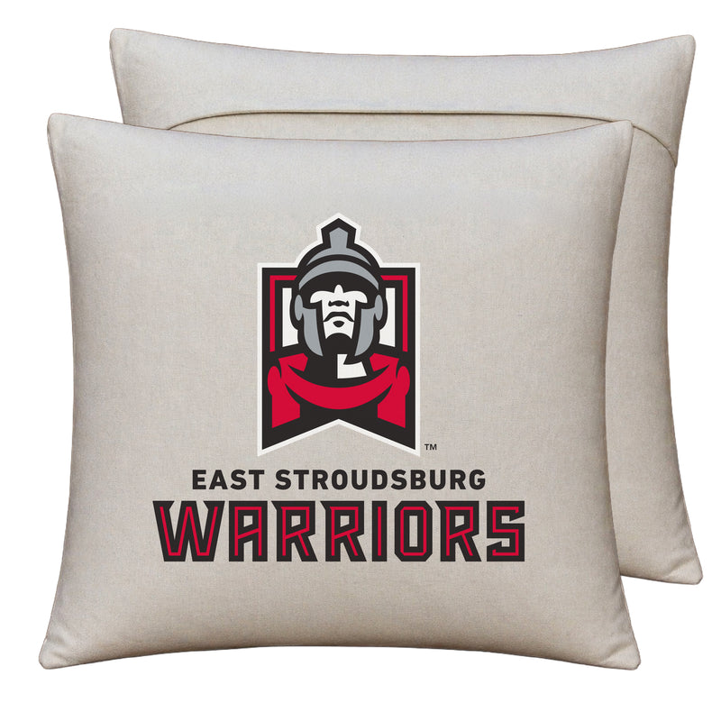 East Stroudsburg University Officially Licensed 18" x 18" Throw Pillow Cover – Logo Design