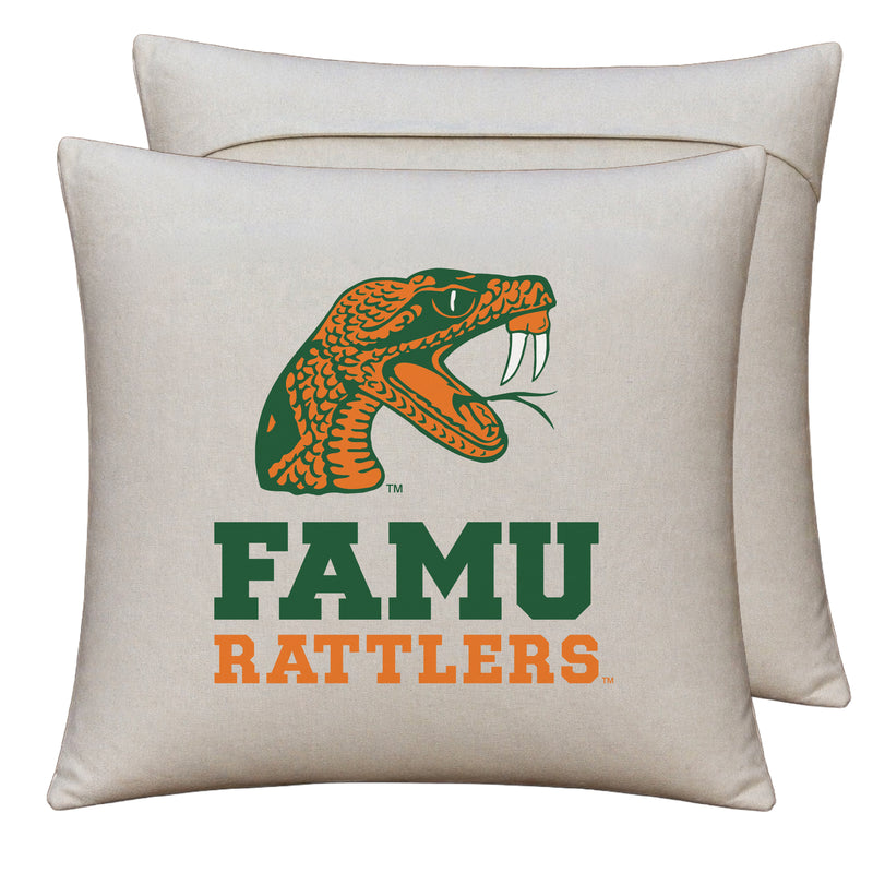 Florida A&M Rattlers Officially Licensed 18" x 18" Throw Pillow Cover – Logo Design