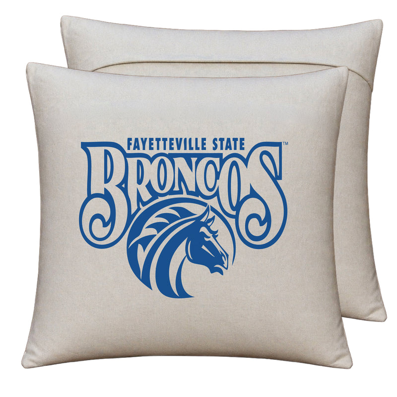 Fayetteville State University Officially Licensed 18" x 18" Throw Pillow Cover – Logo Design