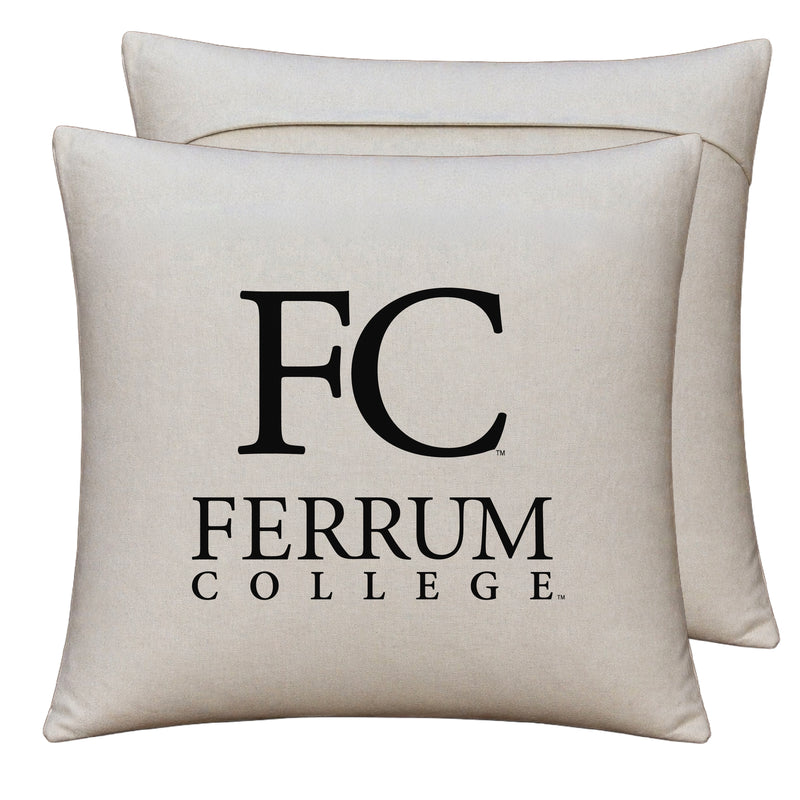 Ferrum College Officially Licensed 18" x 18" Throw Pillow Cover – Logo Design