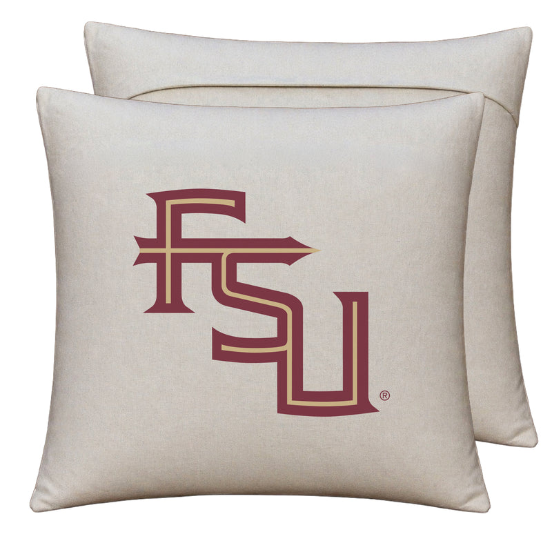 Florida State Seminoles Officially Licensed 18" x 18" Throw Pillow Cover – Logo Design