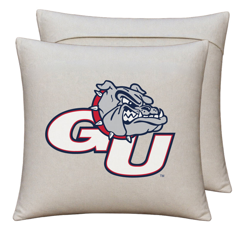 Gonzaga Bulldogs Officially Licensed 18" x 18" Throw Pillow Cover – Logo Design
