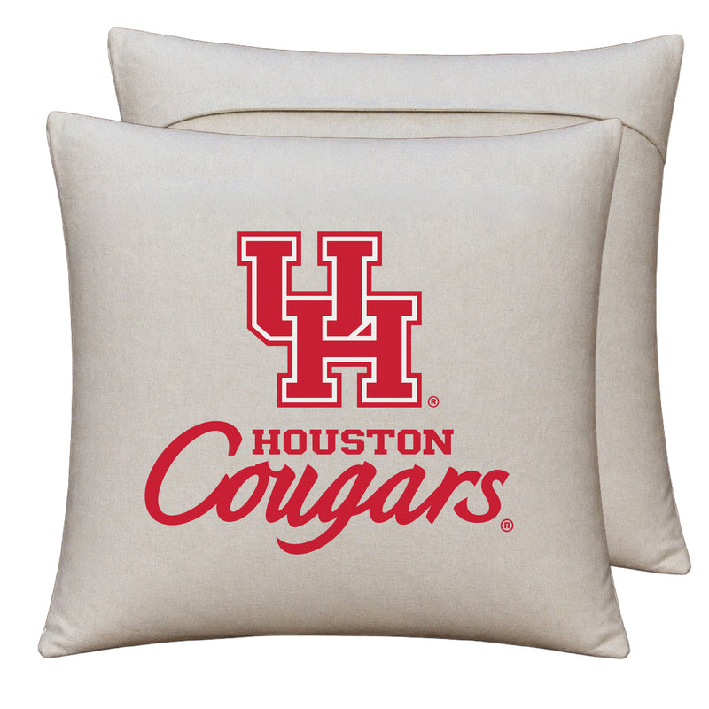 University of Houston Officially Licensed 18" x 18" Throw Pillow Cover – Logo Design