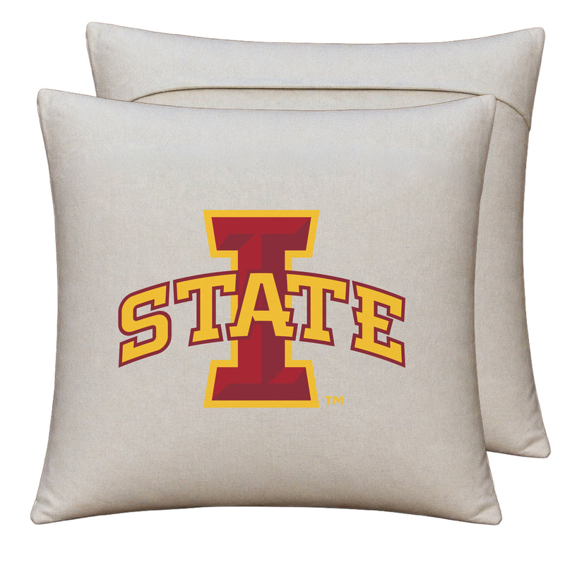 Iowa State Cyclones Officially Licensed 18" x 18" Throw Pillow Cover – Logo Design