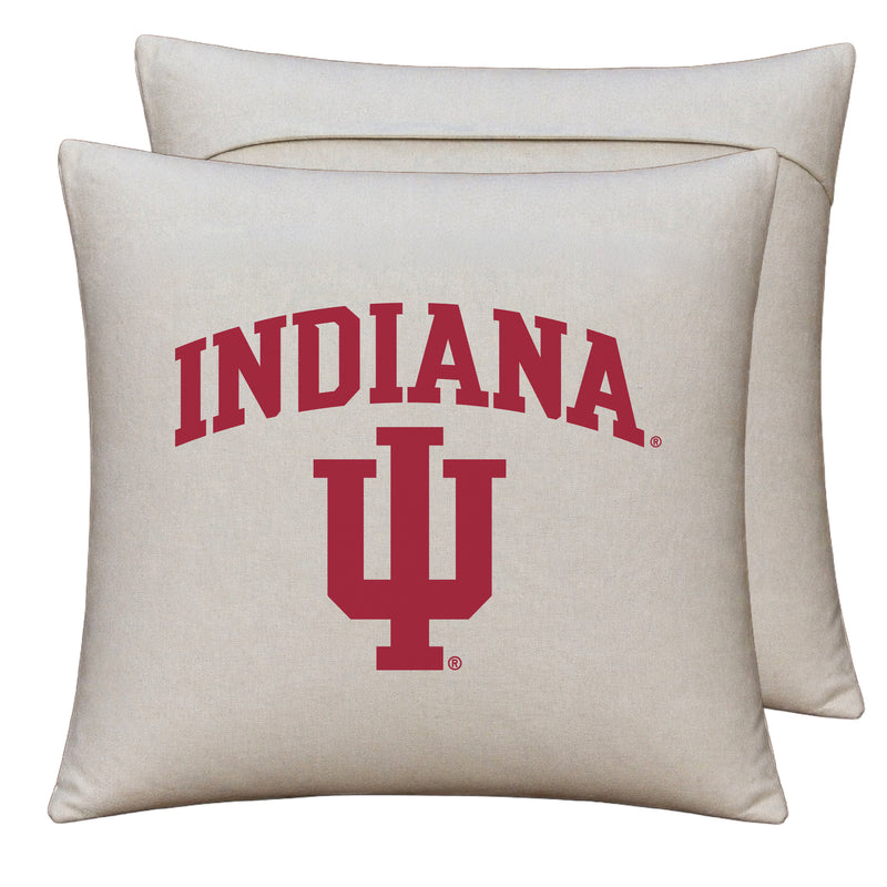 Indiana Hoosiers Officially Licensed 18" x 18" Throw Pillow Cover – Logo Design