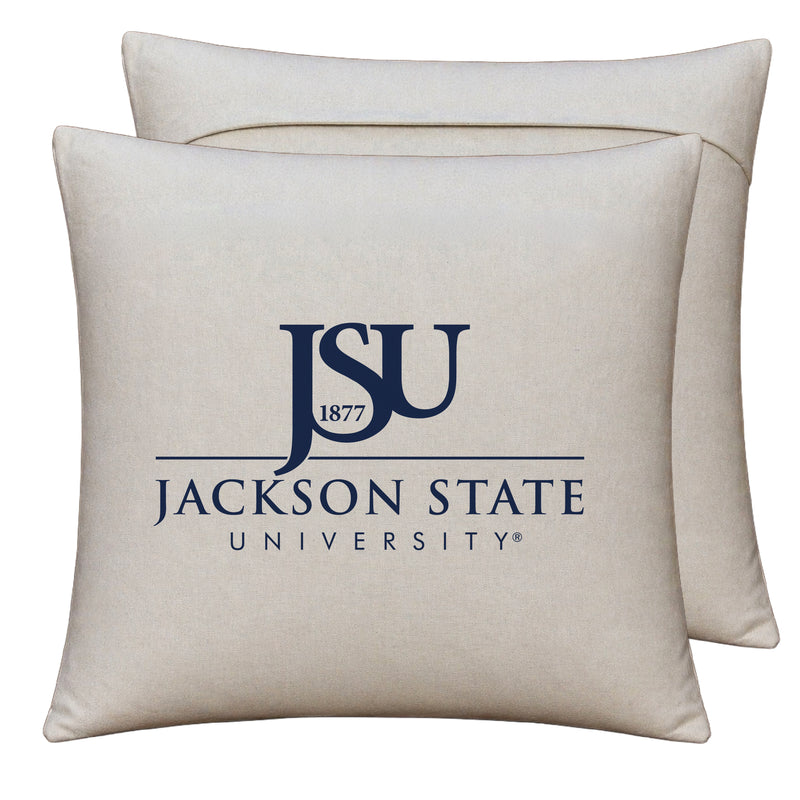 Jackson State University Officially Licensed 18" x 18" Throw Pillow Cover – Logo Design