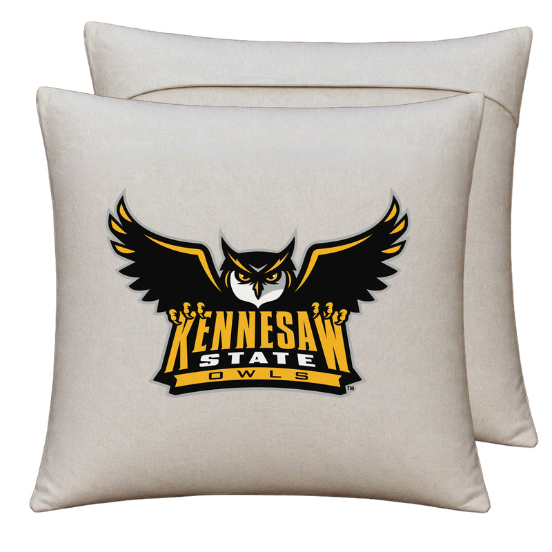 Kennesaw State University Officially Licensed 18" x 18" Throw Pillow Cover – Logo Design
