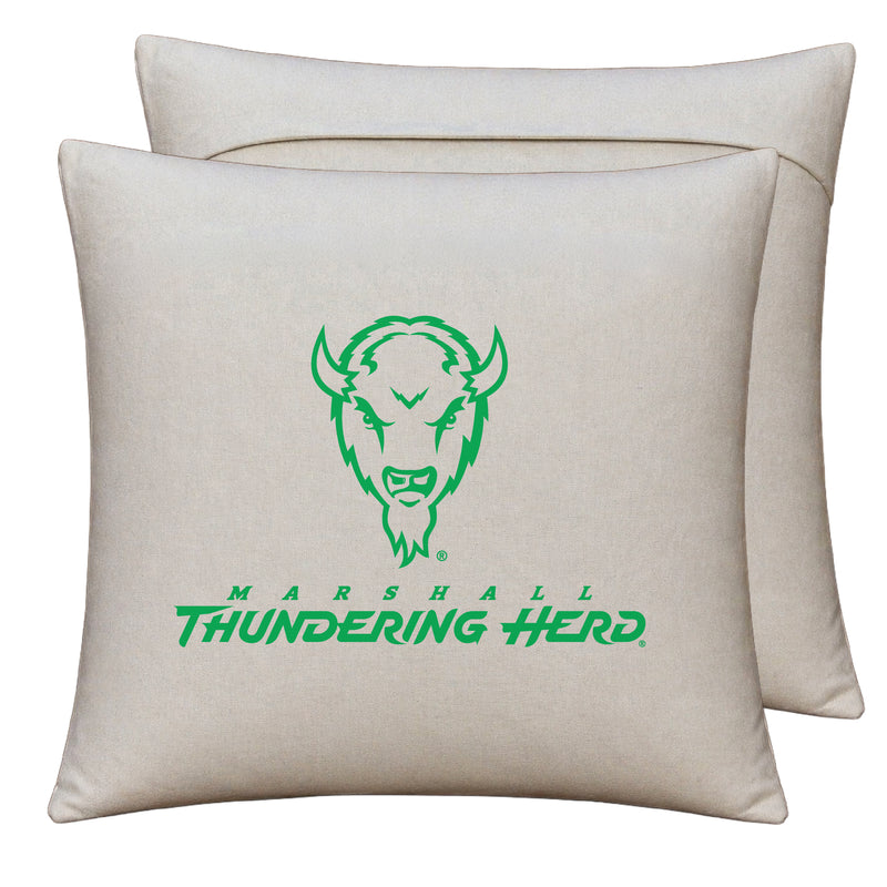 Marshall Thundering Herd Officially Licensed 18" x 18" Throw Pillow Cover – Logo Design