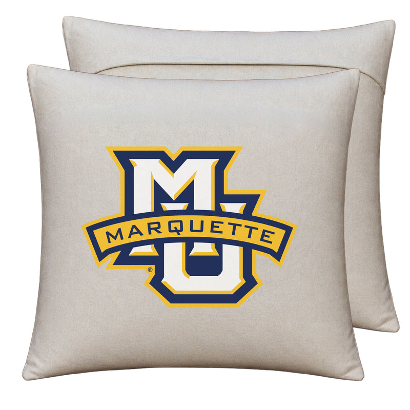 Marquette Golden Eagles Officially Licensed 18" x 18" Throw Pillow Cover – Logo Design
