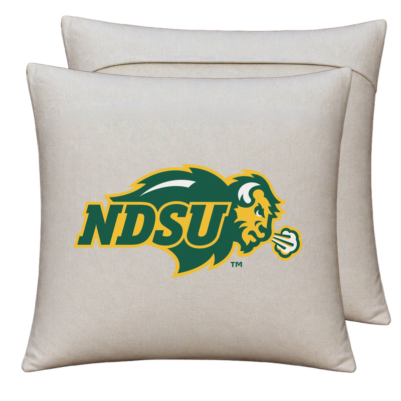 North Dakota State Bison Officially Licensed 18" x 18" Throw Pillow Cover – Logo Design