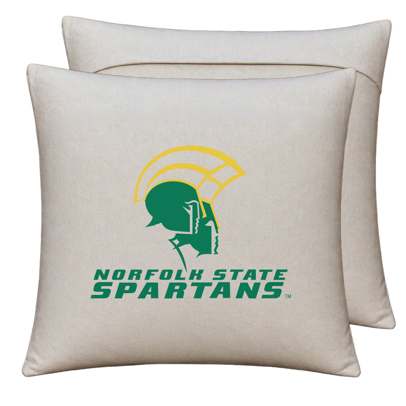 Norfolk State University Officially Licensed 18" x 18" Throw Pillow Cover – Logo Design