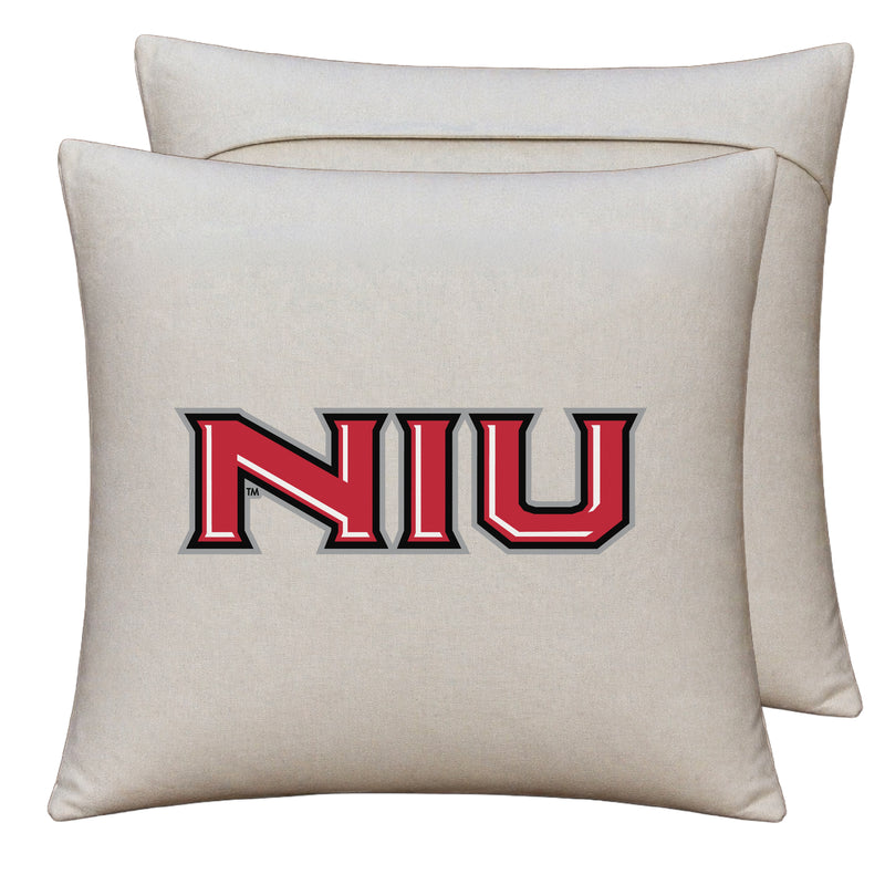 Northern Illinois Huskies Officially Licensed 18" x 18" Throw Pillow Cover – Logo Design
