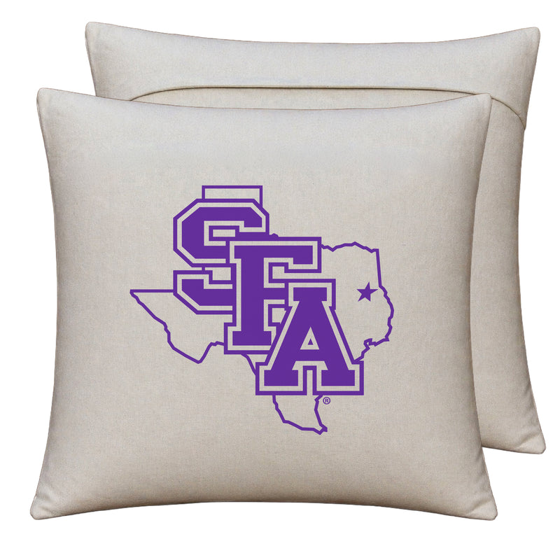 Stephen F. Austin State University Officially Licensed 18" x 18" Throw Pillow Cover – Logo Design
