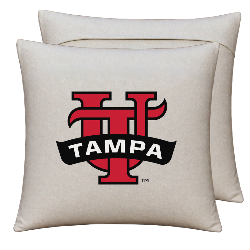 University of Tampa Spartans Officially Licensed 18" x 18" Throw Pillow Cover – Logo Design