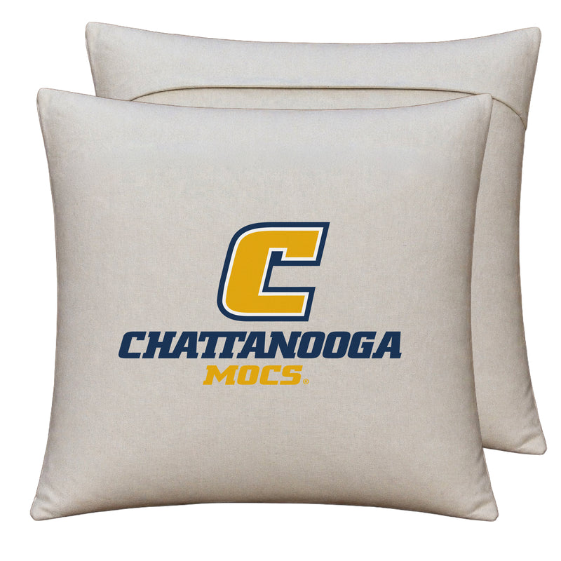 University of Tennessee at Chattanooga Officially Licensed 18" x 18" Throw Pillow Cover – Logo Design
