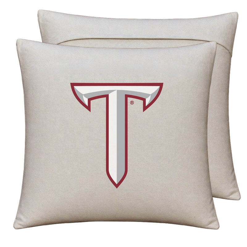 Troy University Officially Licensed 18" x 18" Throw Pillow Cover – Logo Design