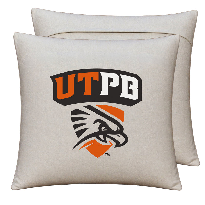 University of Texas of the Permian Basin Officially Licensed 18" x 18" Throw Pillow Cover – Logo Design