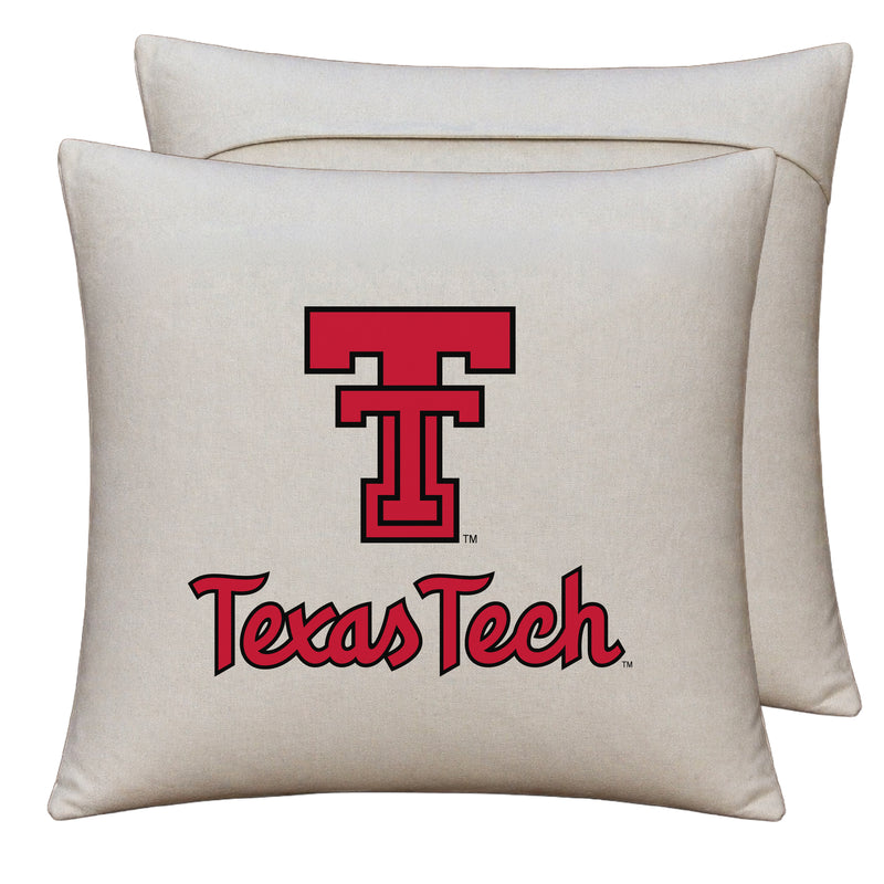 Texas Tech Red Raiders Officially Licensed 18" x 18" Throw Pillow Cover – Logo Design