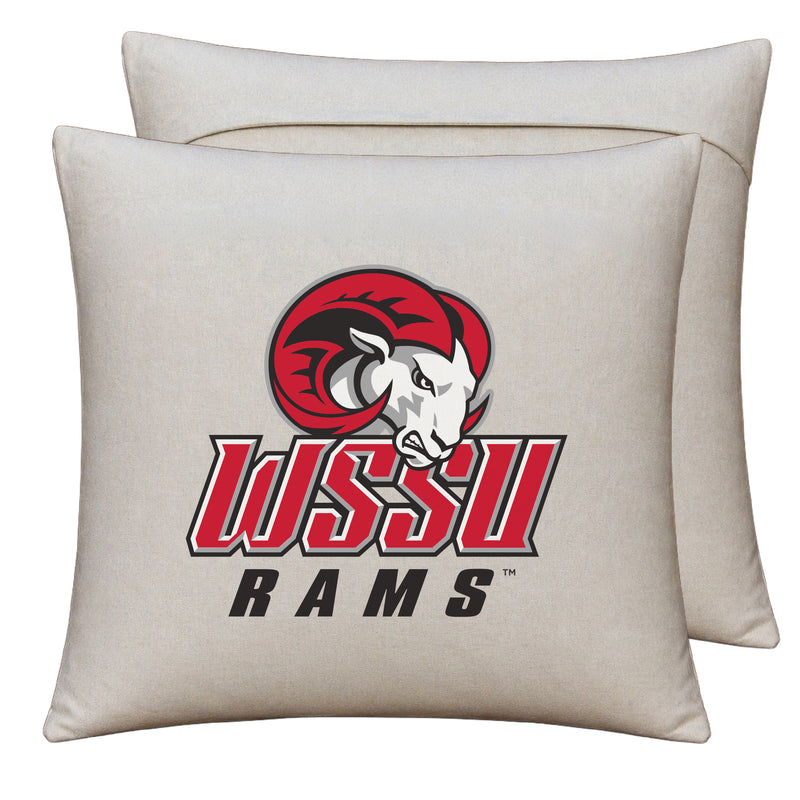 Winston-Salem State Officially Licensed 18" x 18" Throw Pillow Cover – Logo Design