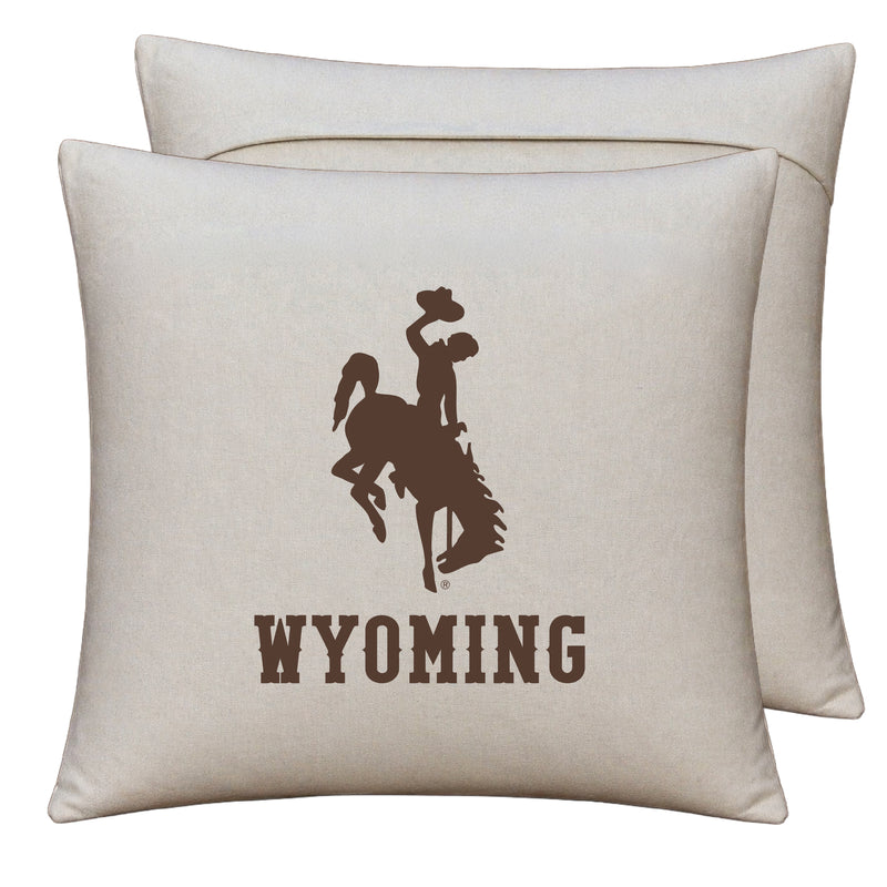 University of Wyoming Officially Licensed 18" x 18" Throw Pillow Cover – Logo Design
