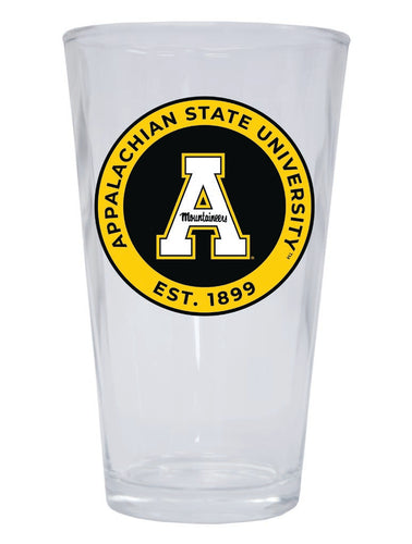 Appalachian State 16 oz Pint Glass Circle Design Officially Licensed Collegiate Product Single