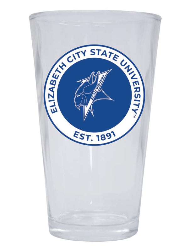 Elizabeth City State University 16 oz Pint Glass Circle Design Officially Licensed Collegiate Product Single