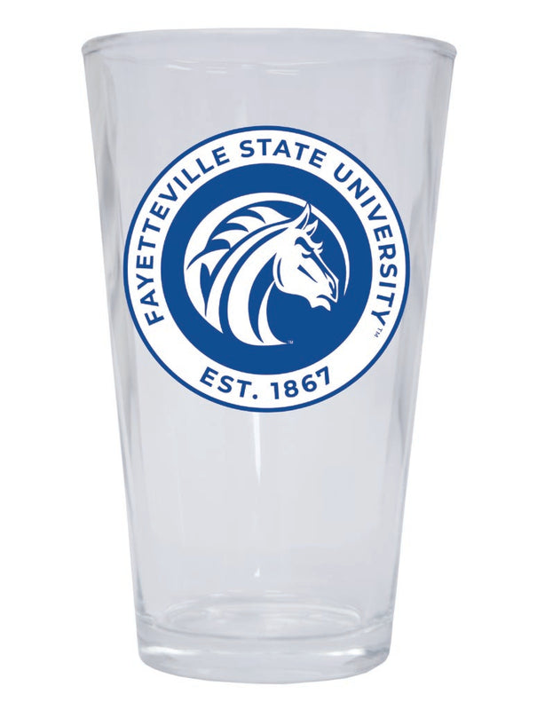 Fayetteville State University 16 oz Pint Glass Circle Design Officially Licensed Collegiate Product Single