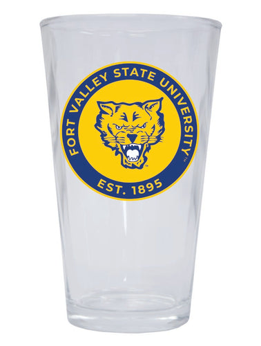 Fort Valley State University 16 oz Pint Glass Circle Design Officially Licensed Collegiate Product Single
