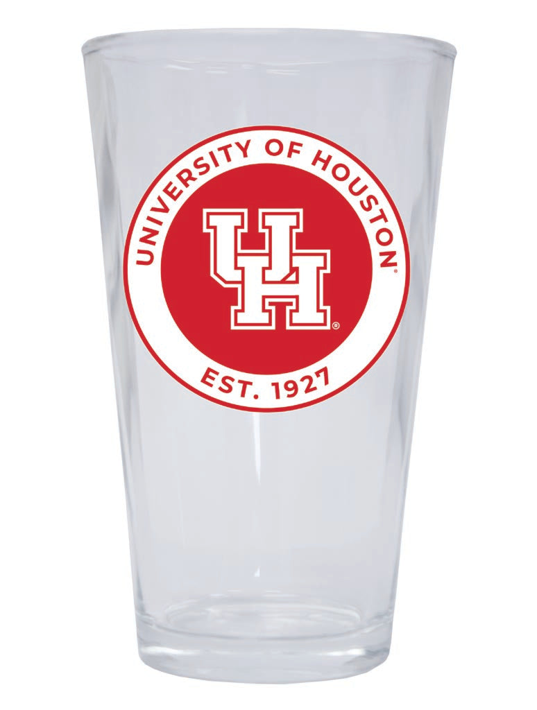 University of Houston 16 oz Pint Glass Circle Design Officially Licensed Collegiate Product Single