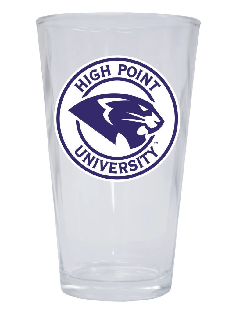 High Point University 16 oz Pint Glass Circle Design Officially Licensed Collegiate Product Single