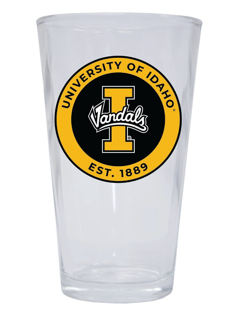 Idaho Vandals 16 oz Pint Glass Circle Design Officially Licensed Collegiate Product Single